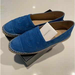 Chanel Suede Espadrilles size 40 Blue